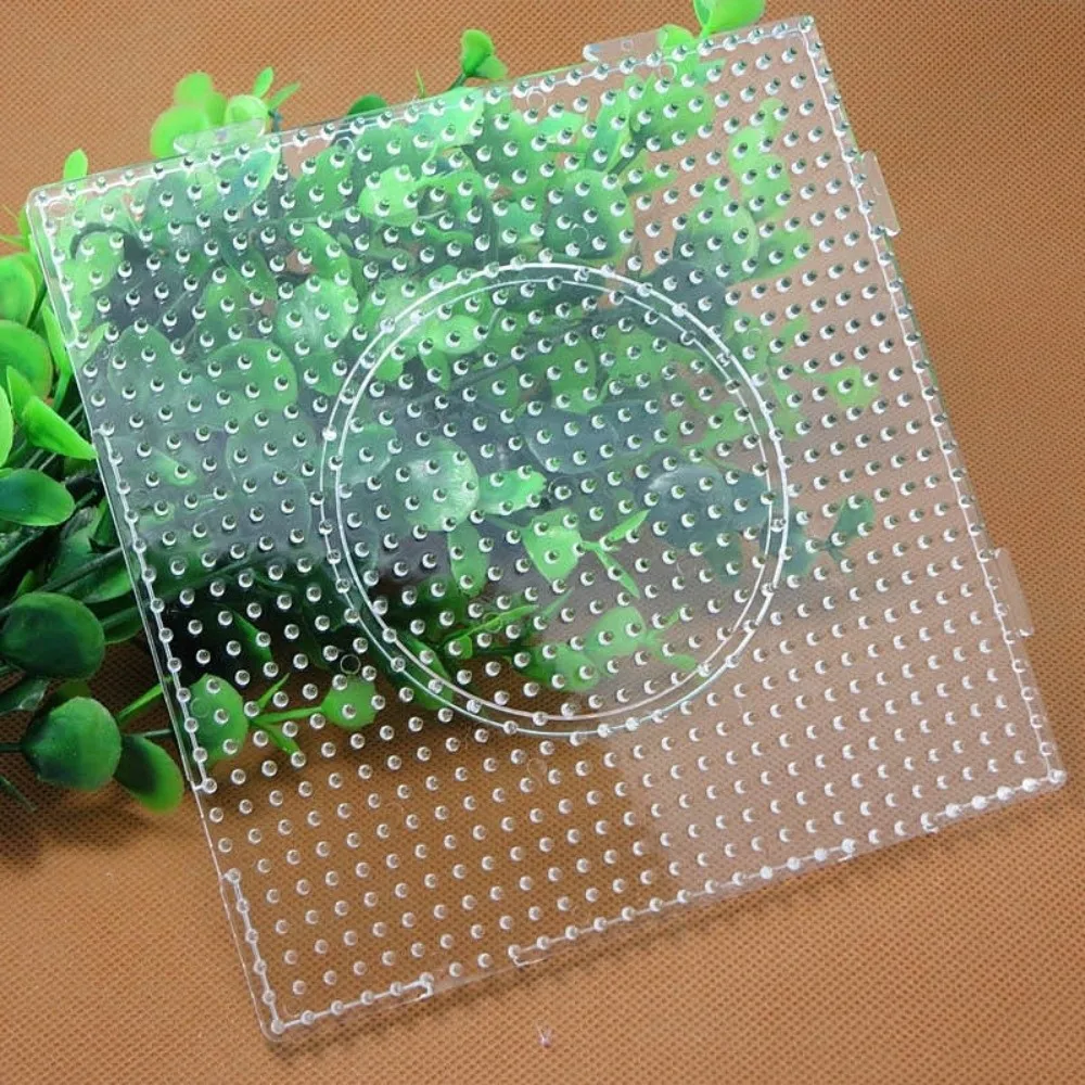 4 Stück 5mm Perlen-Schmelzplatten DIY Kreative Hama-Perlen-Platten Wiederverwendbare Hitzebeständige Perler-Perlen-Platten Bastelbedarf
