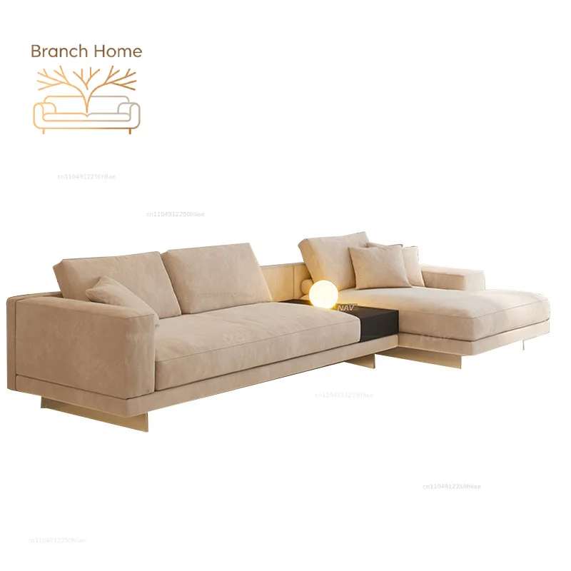 # Nordic Modern Fabric Sofa Set Modern Luxury Design Customized Color Floating Light Corner Sofa for Large Living Room Furniture