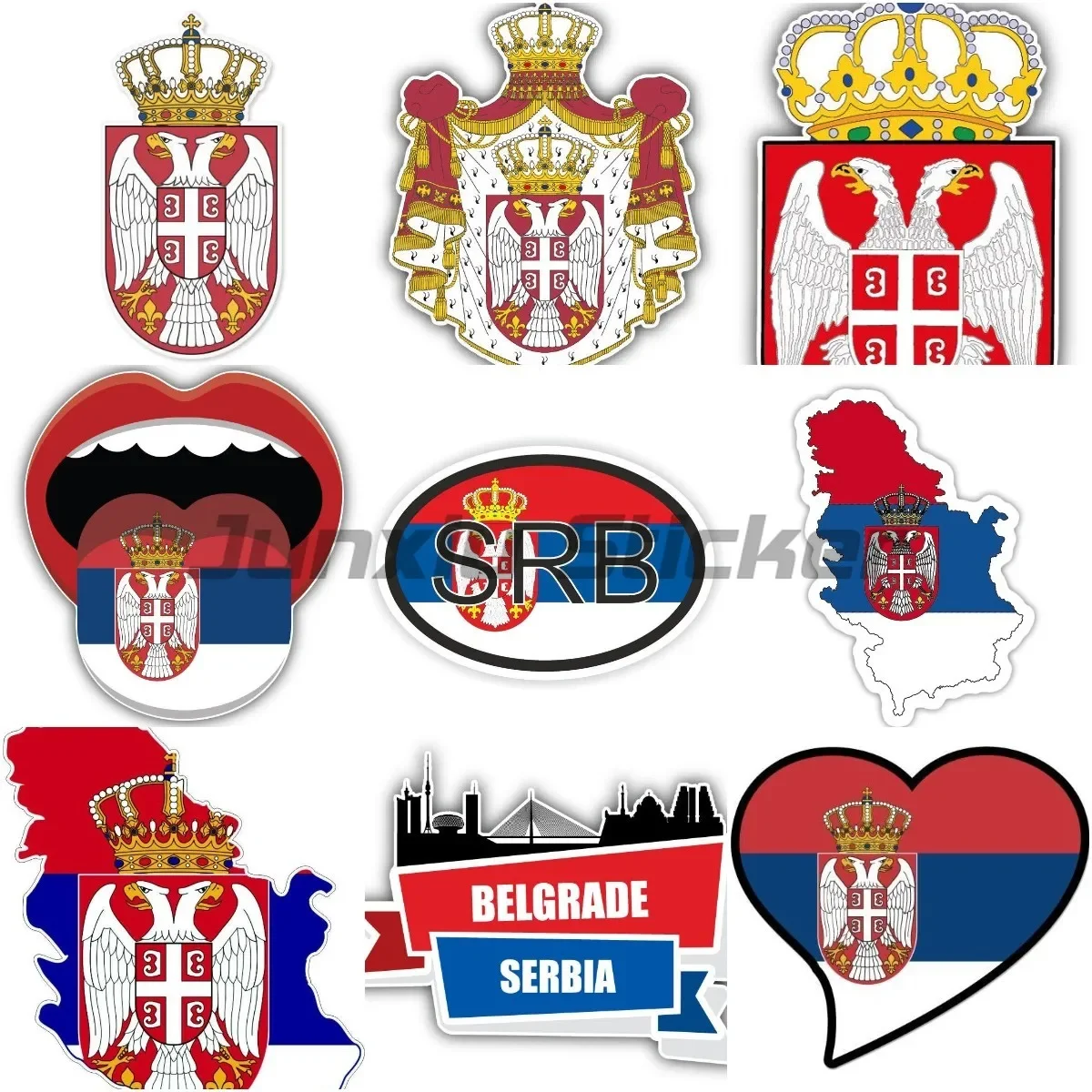 Personalized National Flag Decals Serbia Map Flag National Flag Map National Badge Decal Window Car Sticker