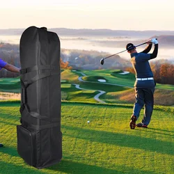 Nylon Golf Aviation Bag Foldable Portable Large Capacity Golf Training Practice Travel Case Roller Golf Club Bag With Wheels