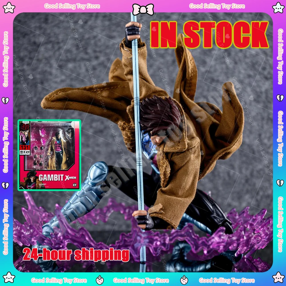 

In Stock Gambit Figure Hot-New Ct Toys Mafex 131 X Men Wolverine SHF Anime Action Statue Model Customized Toys Kids Gifts