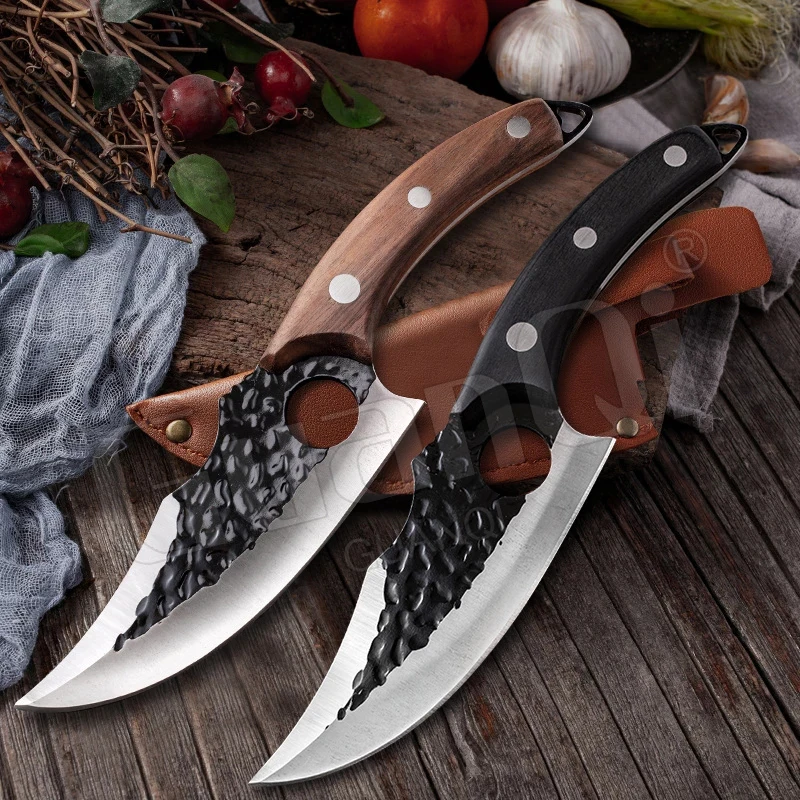 Stainless Steel Boning Knife Fishing Knife Meat Cleaver Butcher Knife Handmade Forged Kitchen Knife