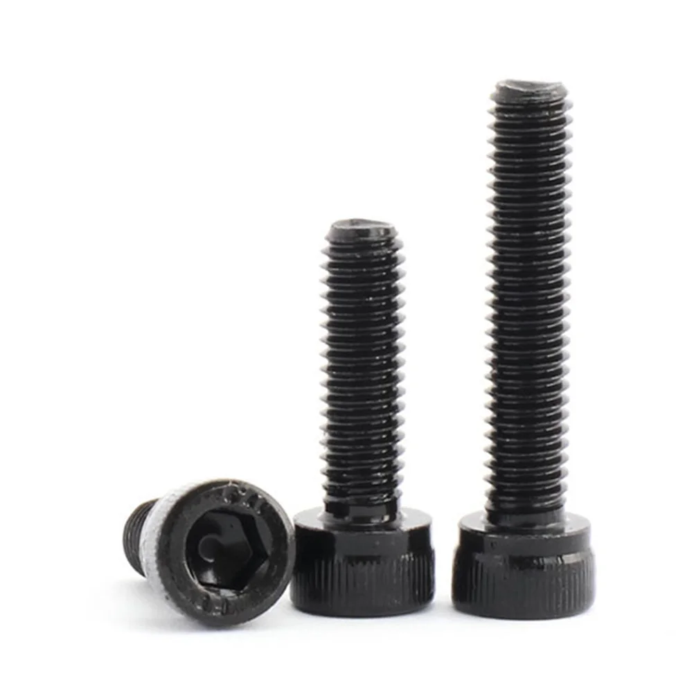 

60Pcs High Strength Socket Cap Screws Carbon Steel Hexagonal Reverse Thread Left Tooth Bolt M5 Sizes for Precision