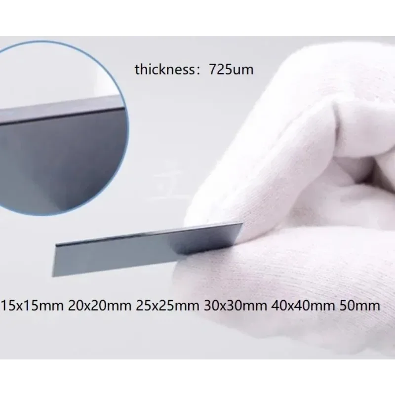Silicon Wafer Substrate Single Crystal 15x15 20x20 50x50mm for SEM AFM Optical Biological Coating