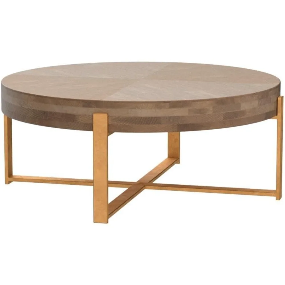 Круглые деревянные журнальные столики с металлическими ножками, круглый журнальный столик в фермерском доме для гостиной, деревянный кофе в деревенском стиле середины века