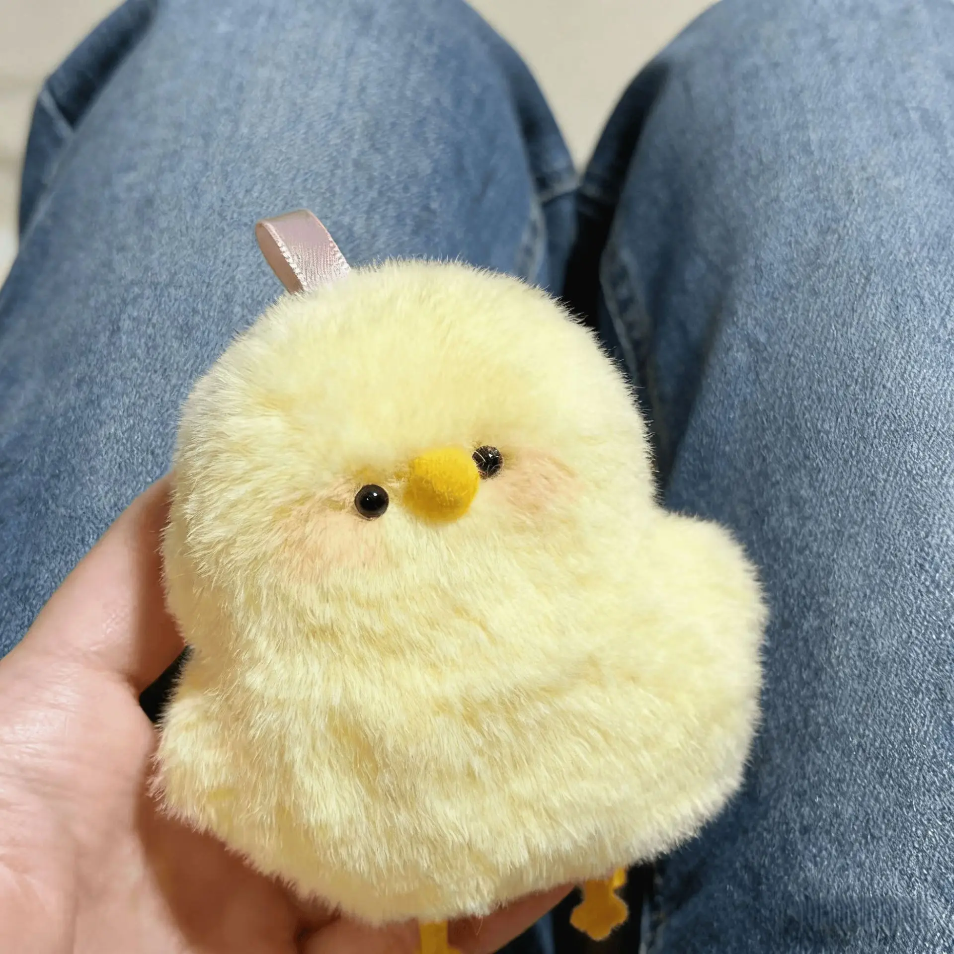 Mini Yellow Chick Pendant, Plush Doll Keychain & Bag Decor Pendant Soft Stuffed Animals Cute Little Chick Toy Birthday Xmas Gift