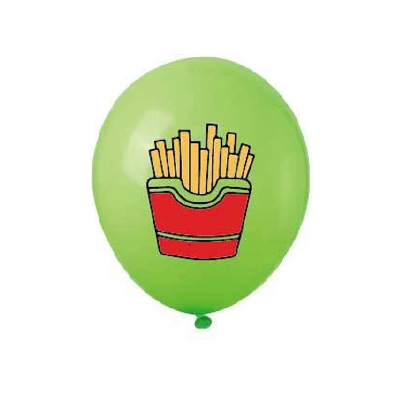 9pcs Hamburger Theme Birthday Party Decoration Balloon Set, Hamburger Cola Fries Balloon