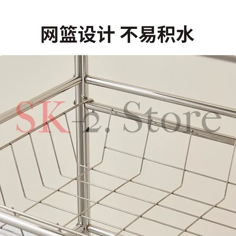 3/4/5 Tier Rolling Storage Cart Metal Utility Trolley with Wheels Kitchen Bathroom Pantry Organizer Rack Slim Mobile Space Saver