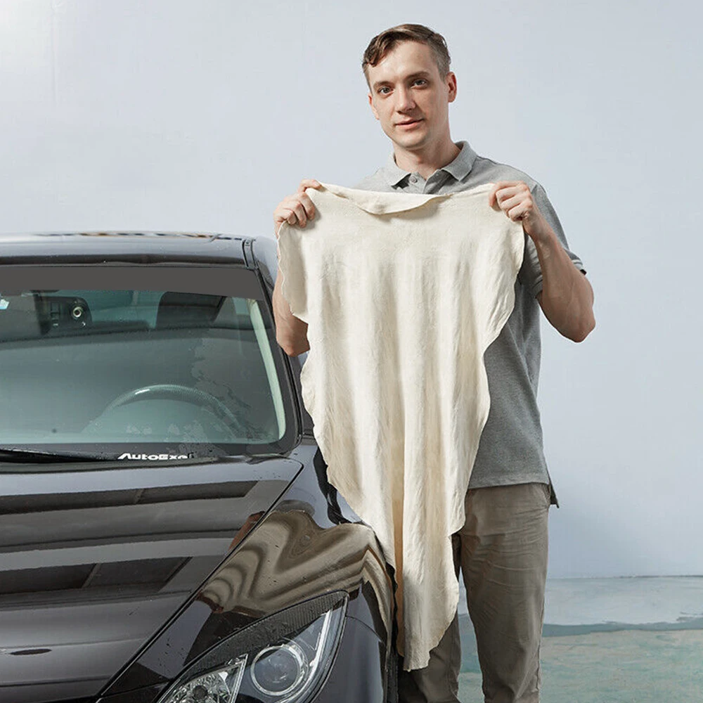 Car Washing Towels Super Absorbent Irregular Leather Cleaning Cloth Quick Dry Car Home Window Glass Drying Cleaning Cloth Towel