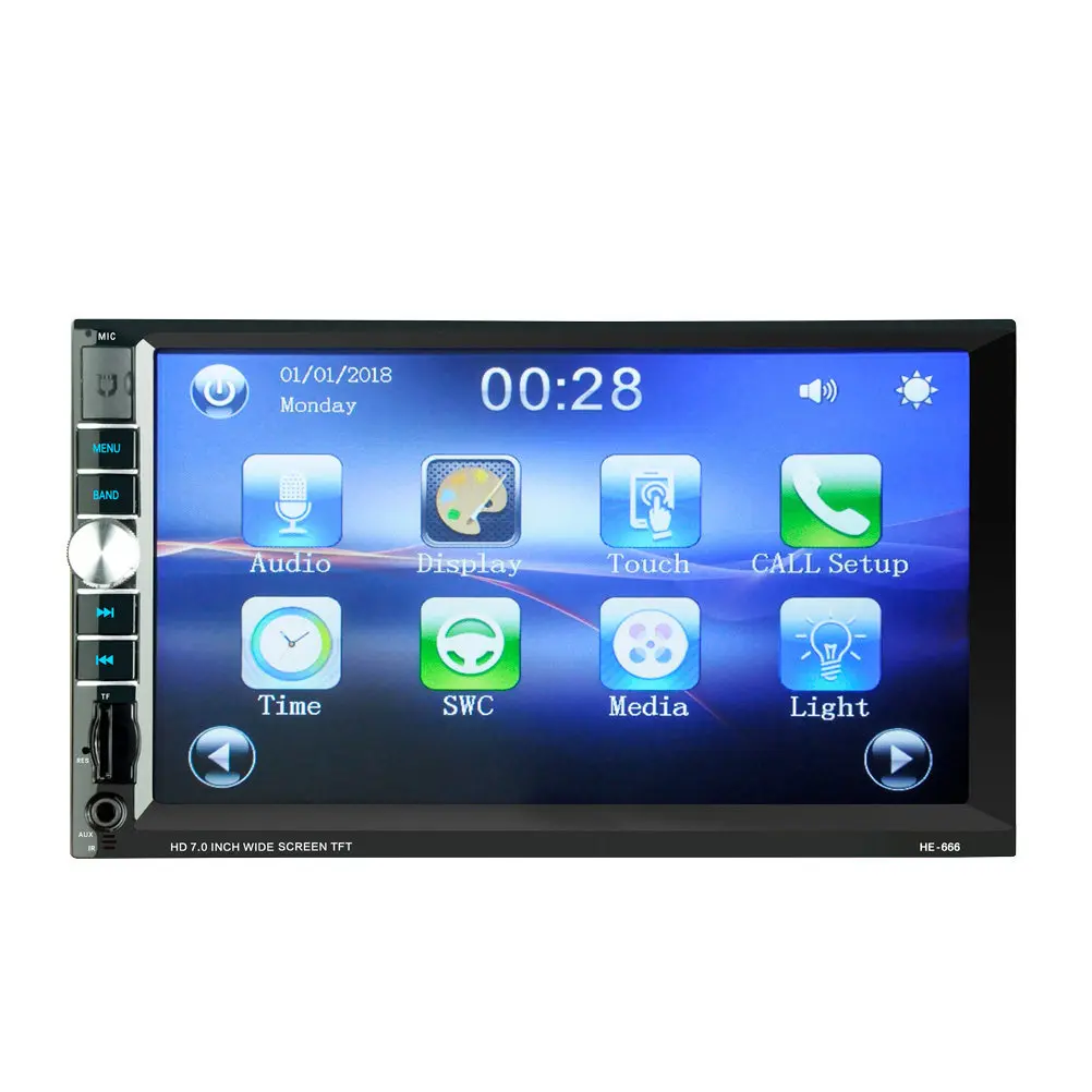 7 Inch Universal Car Mp5 Player Tft Capacitive Touch Screen Smartphone Interconnection Support Mp3 Wav Flac