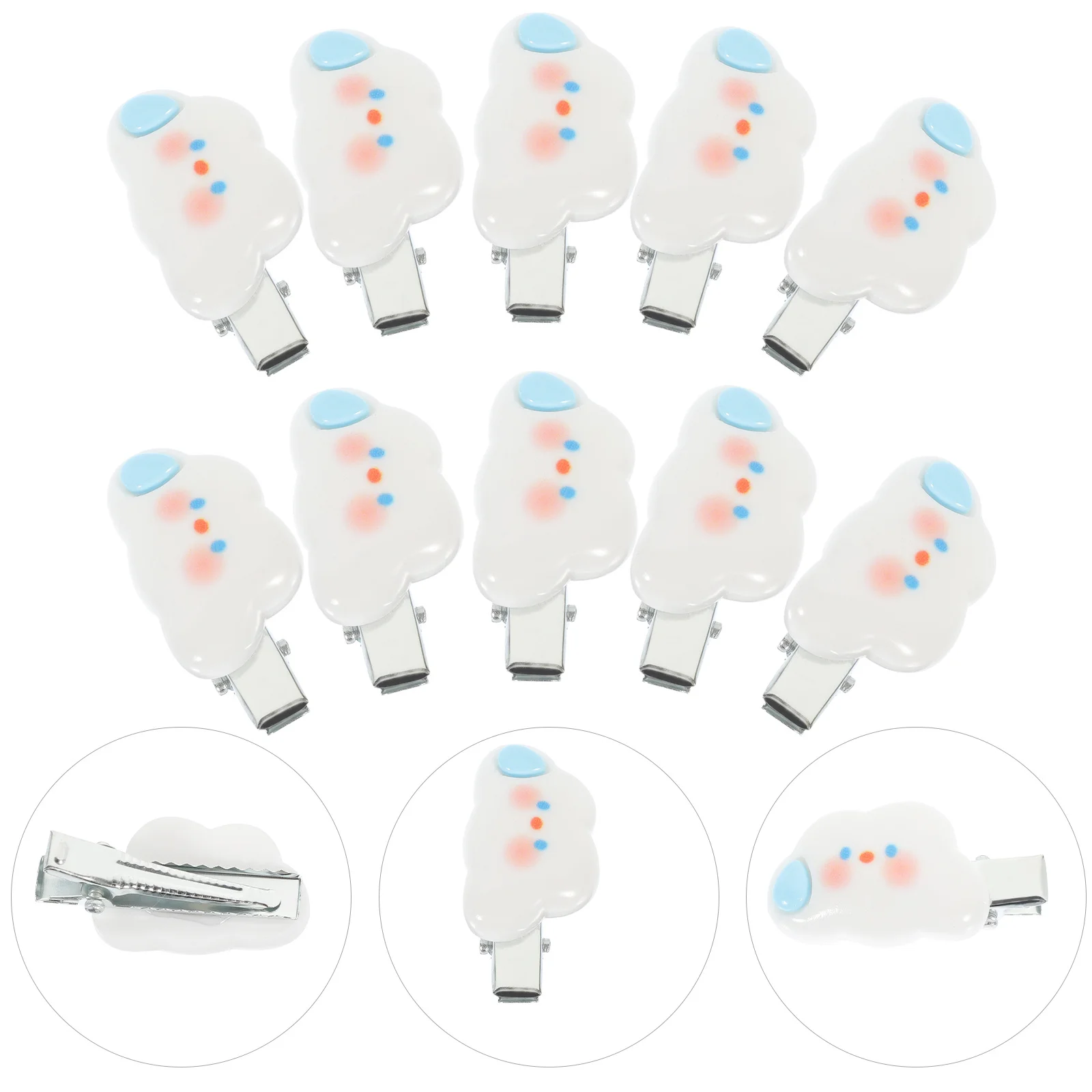 

10Pcs Cloud Hair Clips Charming Whimsical Design Hairpins for Girls Strong Hold No Slip Perfect for Casual Party Wear Kids