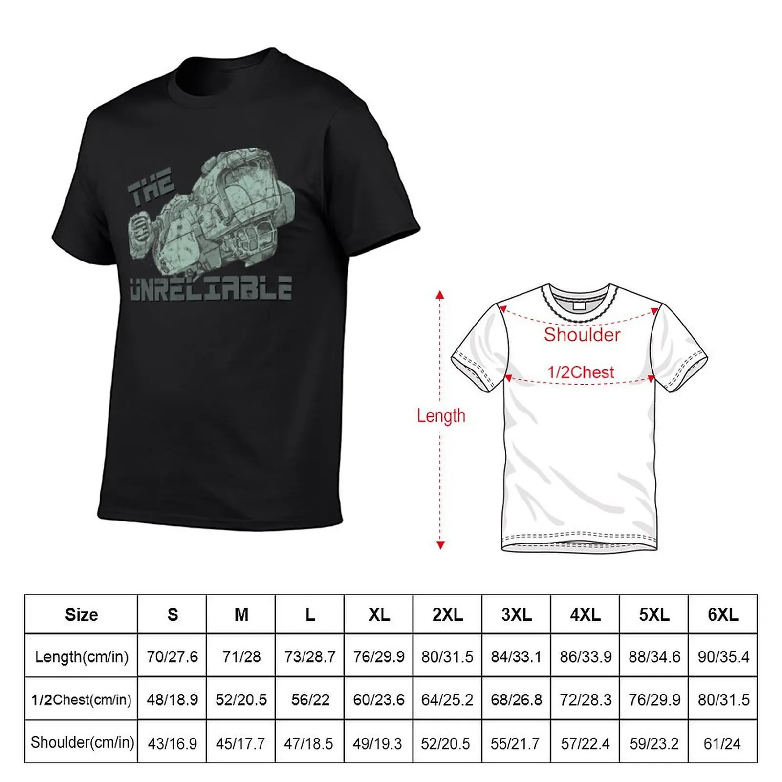 The Outer Worlds The Unreliable T-Shirt vintage graphic tee customs custom t shirt compression shirt men