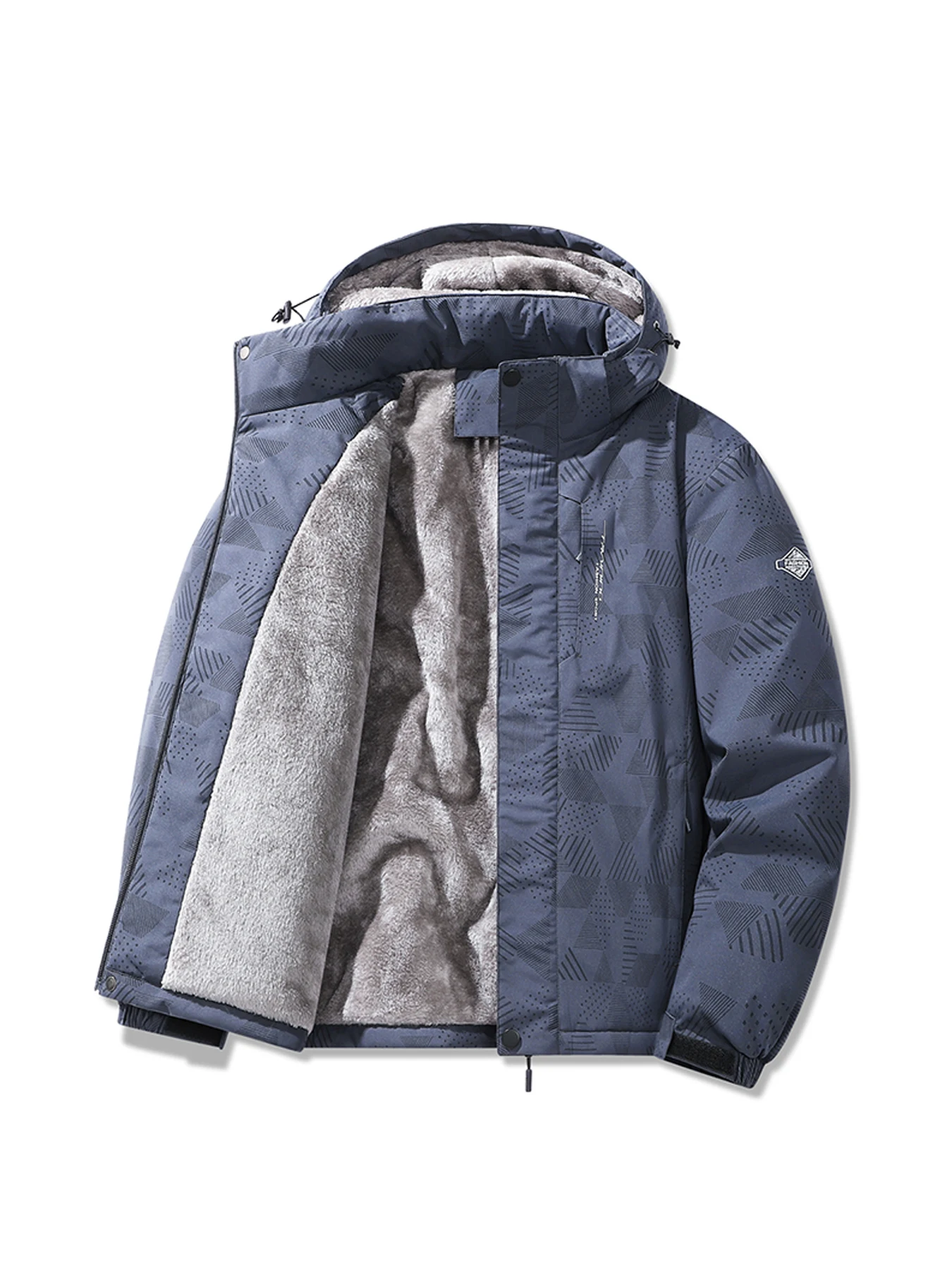 

Winter Men's Camouflage Casual Cotton Jacket with Detachable Hood, Fleece-Lined and Thickened, Suitable for Outdoor Sports, Windproof and Warm Cotton Coat