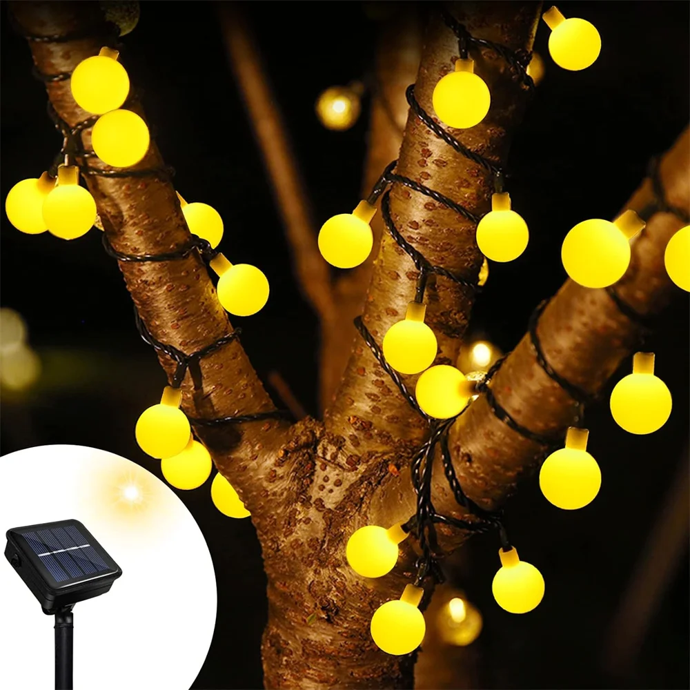 

22M 200LED String Lights Solar Globe String Lights With Environment Friendly Fairy Lights for Christmas Garden Patio Outdoor 451