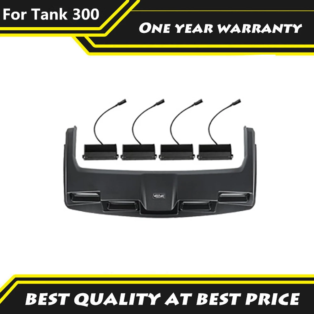 

Off-raod 4x4 Roof Bar Plate Cover With LED Light Fit For WEY 2021 2022 2023 2024 Tank 300 Tank300 Car Led Roof Lights