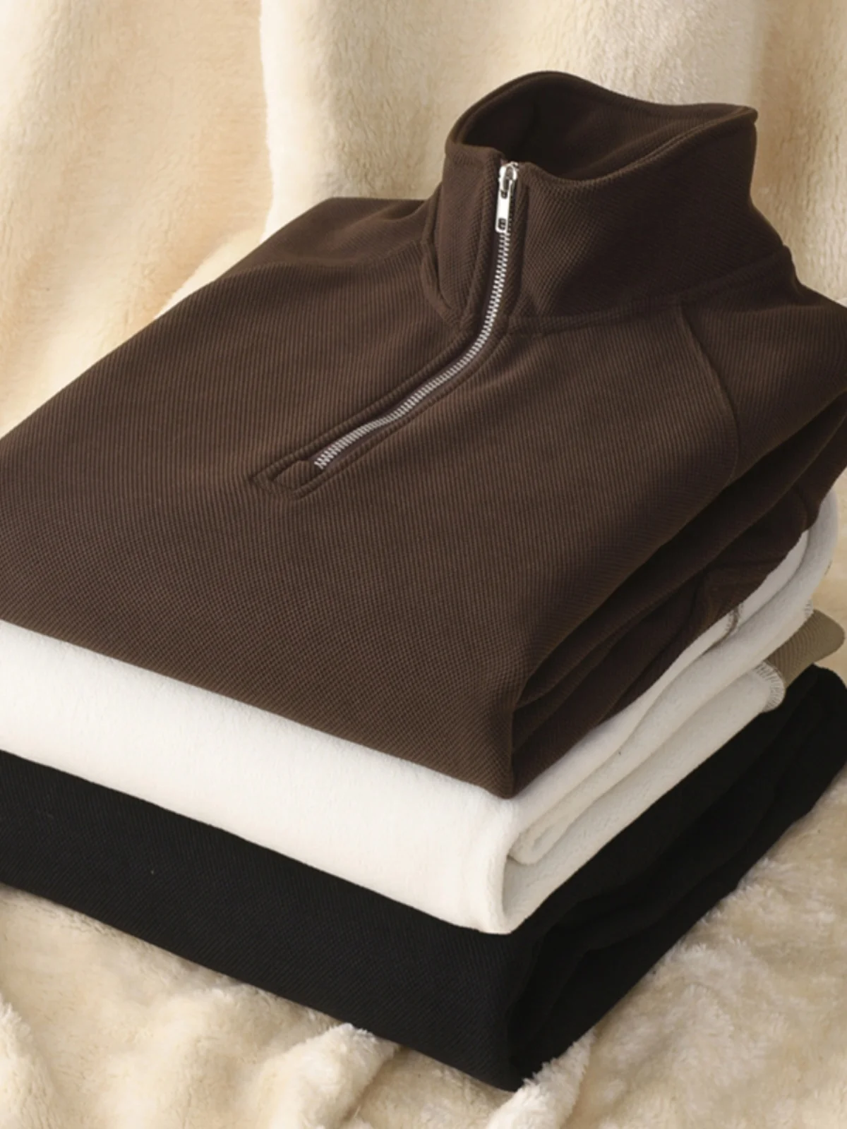 

Мужская толстовка на молнии с флисовой подкладкой и воротником-стойкой, повседневная, зимняя, новинка, молодежная мода