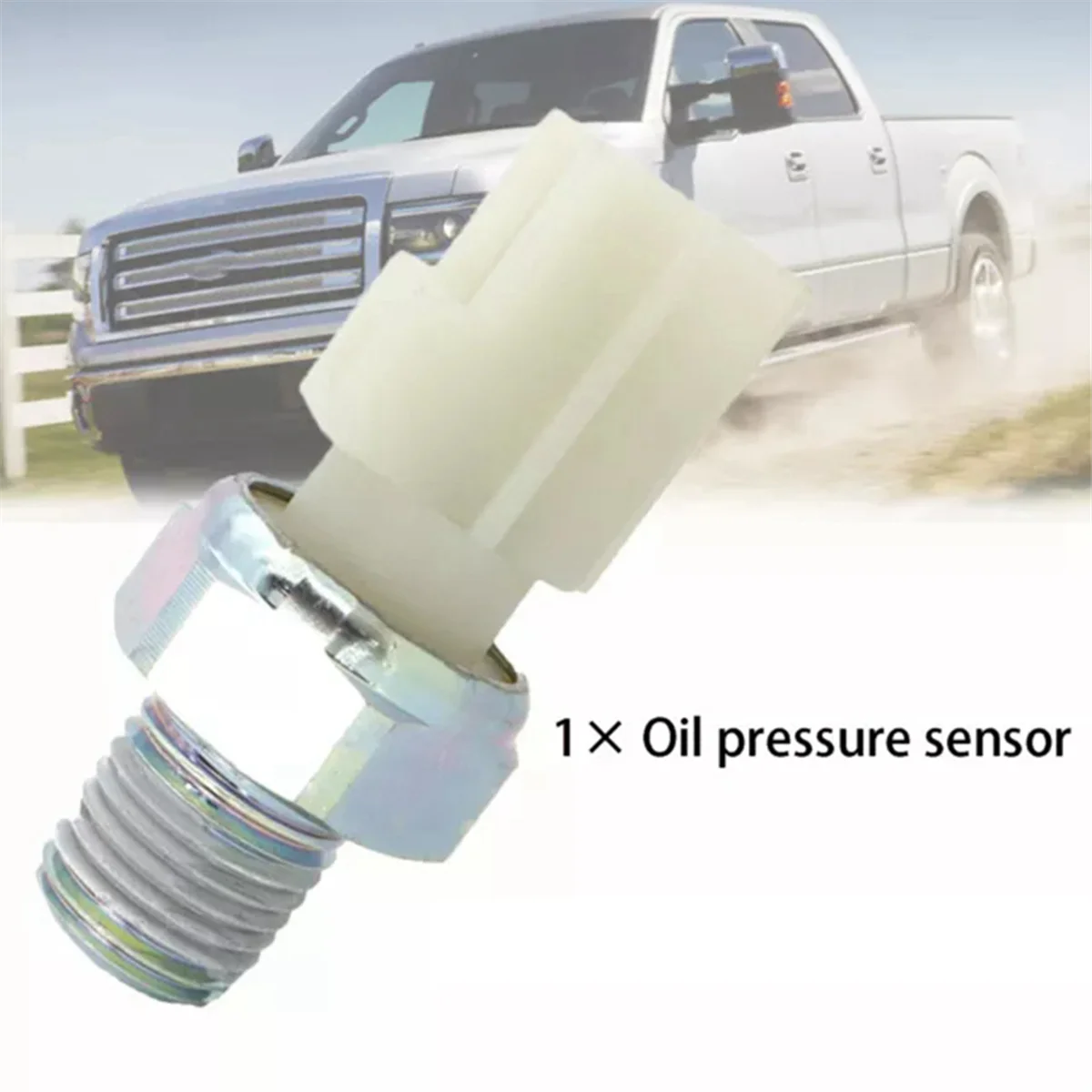 #306R New Engine Oil Pressure Sensor Switch SW8368 6U5Z9278D for Ford (White&Silver)