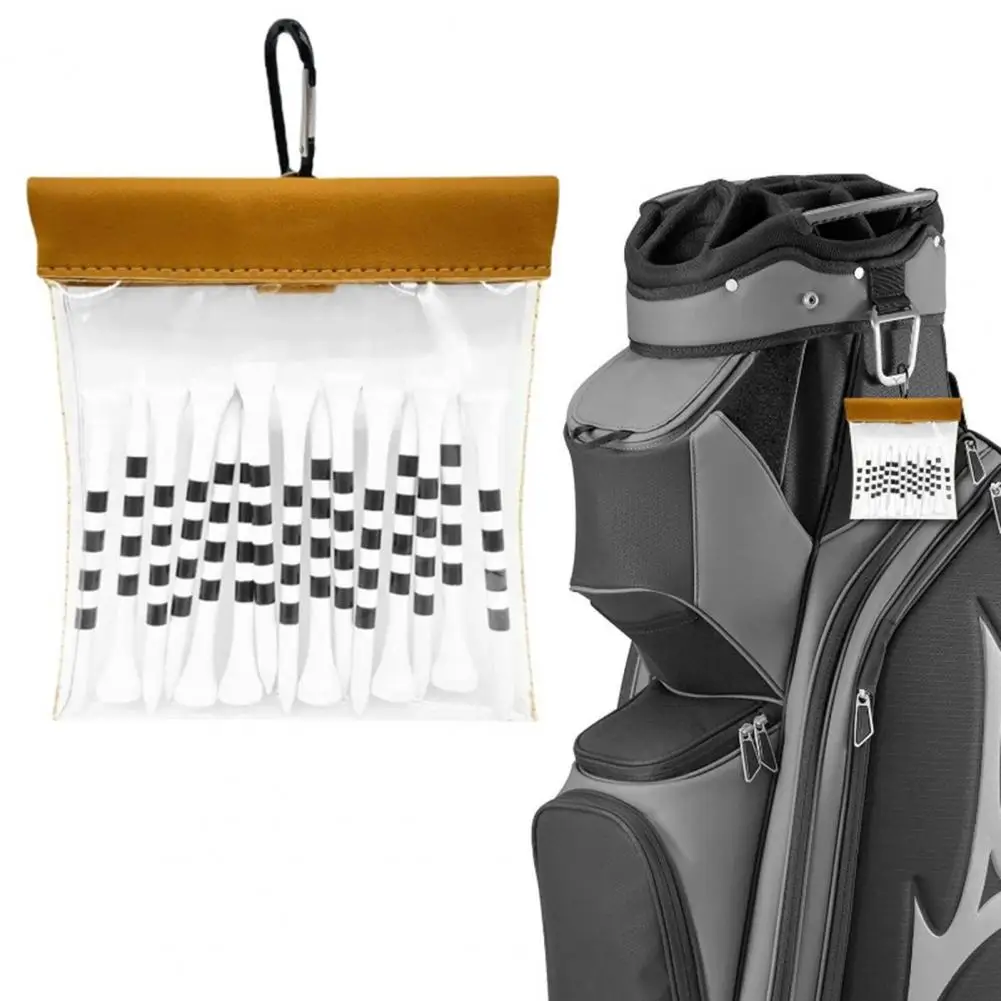 Golf Tees Bag Transparent Transparant Golf Tees Organizer Visible Large Capacity Golf Tees Pouch Bag Organizer Golf Accessories