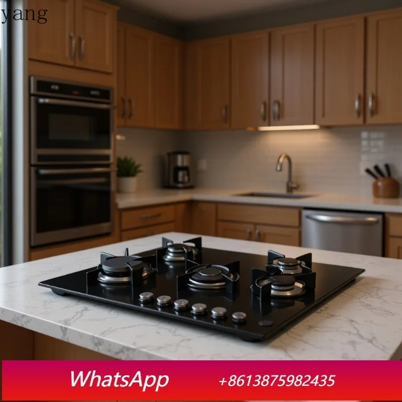 YJQ 5-head burner stove stove gas stove embedded desktop dual-purpose