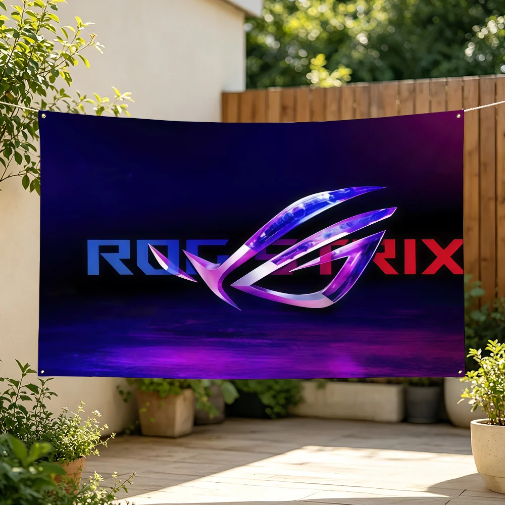 Brand A-ASUS R-ROG Flag Tapestries For Classroom Dormitory Camping Picnic Party Cheering Home Indoor Outdoor Decor