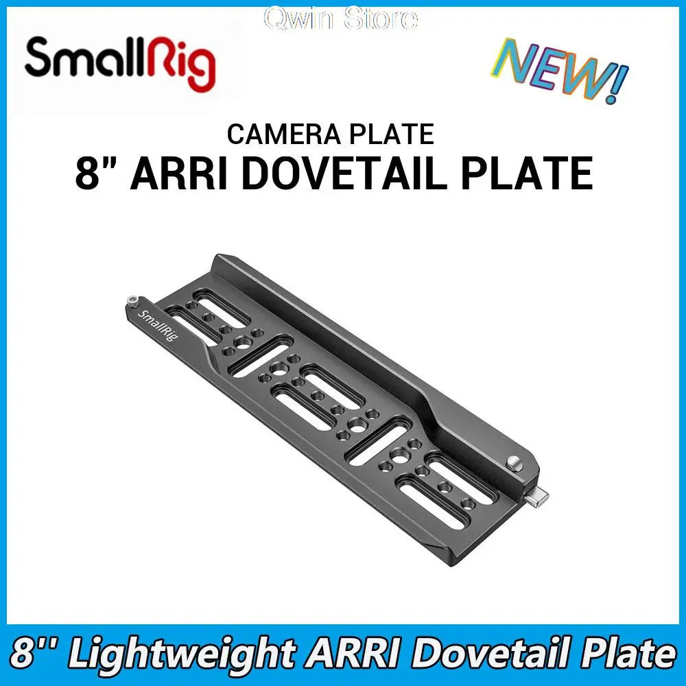 

SmallRig 8'' Lightweight ARRI Dovetail Plate WIth 1/4’’-20 And 3/8’’-16 Threaded Holes Tripod Fluid Head Camera Accessories 2304