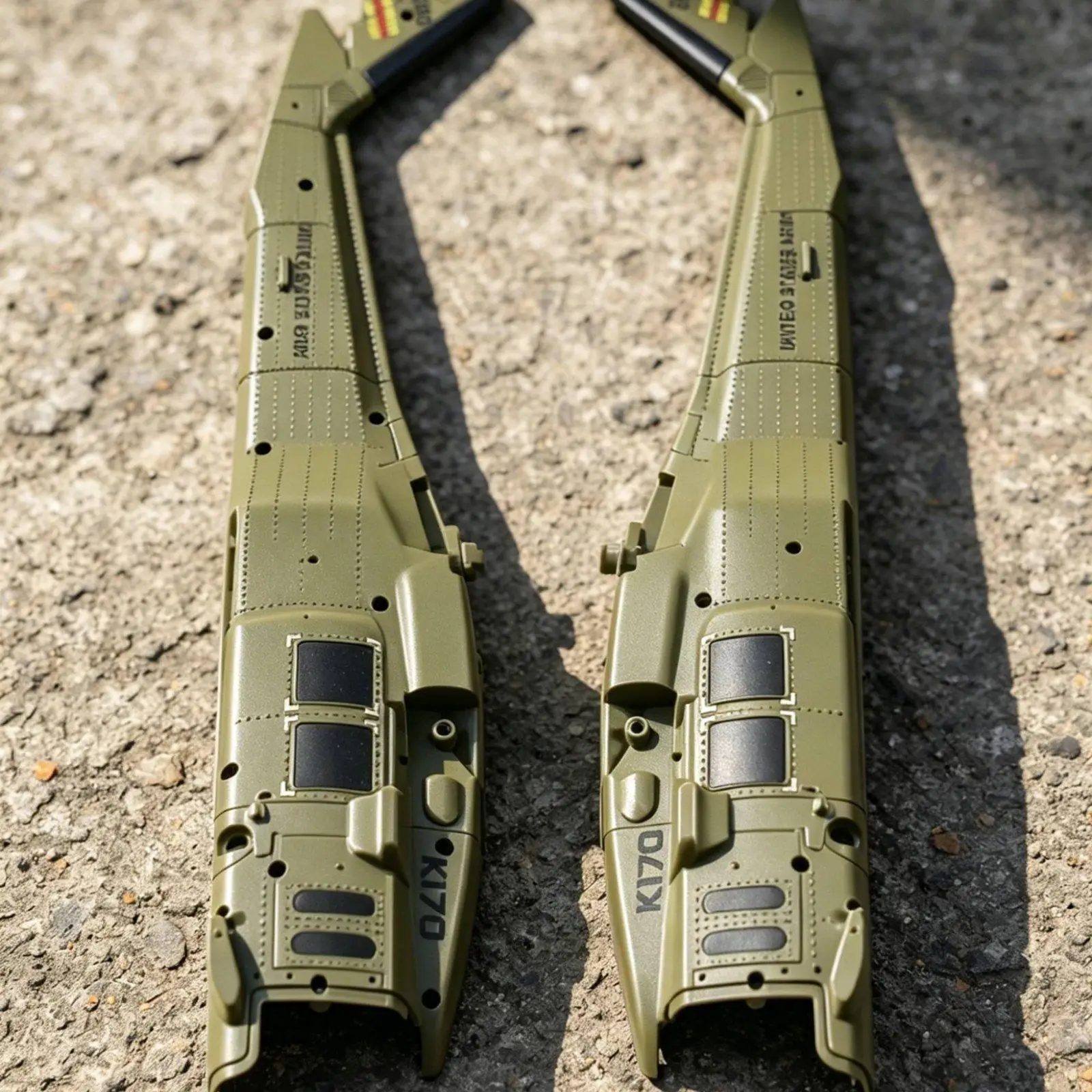 Plastic Replacement Aircraft Cove RC Heli Fuselage Shell for K170 Left Right Side Cover Set