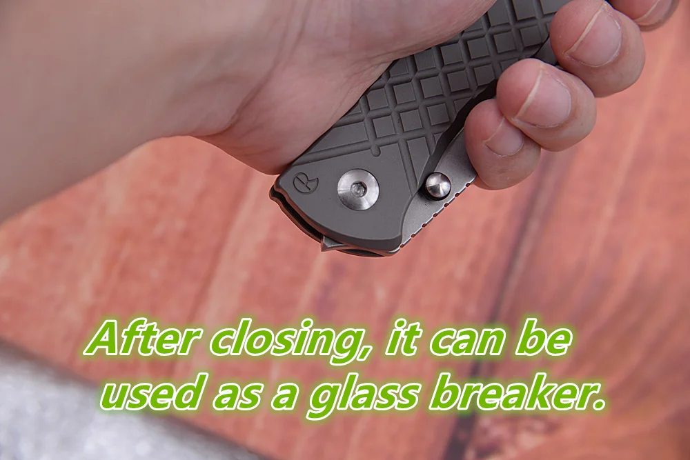 JUFULE 2023 Umnumzaan Titanium Handle Double Row Ceramic Bearing Camp Hunt Military Kitchen Outdoor S35vn EDC Tool Folding Knife