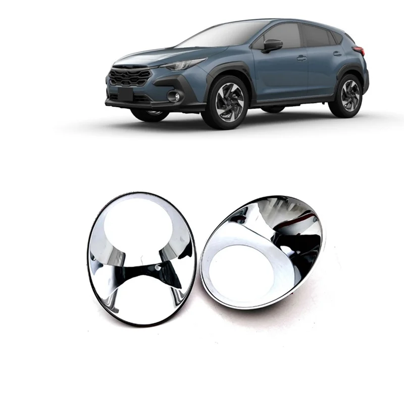 

For Subaru Crosstrek 2024 Car Front Bumper Fog Light Lamp Cover Trim Exterior Replacement Parts Accessories 2PCS-A65M