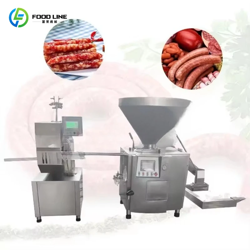 Customized Plastic Casing Sausage Ham Sealing Clipping Machine Vacuum Sausage Machine in China