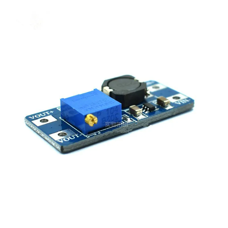 

HOT MT3608 DC-DC boost module 2A boost board input voltage 2-24V rises 5/9/12/-28V adjustable