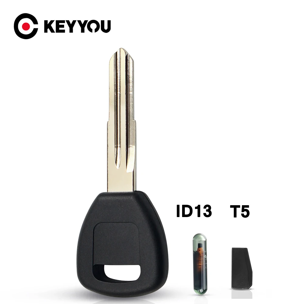 

KEYYOU With ID13 T5 Chip For HONDA Accord Civic Insight Odyssey Prelude S2000 Transponder key Ignition chip Key Shell