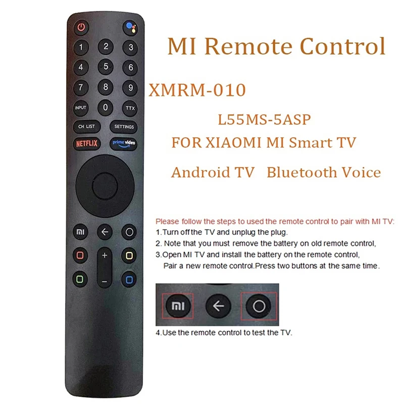 1pcs XMRM-010 Voice Laser Bluetooth Remote Control Brand New For Xiaomi MI TV 4S Android Smart TV L65M5-5ASP MI P1 32 MI Box