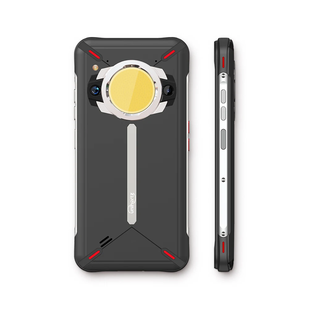 Unihertz-Smartphone robuste Golden Eye, Android 12, 5G, Bluetooth 5.3, lumière de camping IP68, 8 Go + 256 Go de mémoire