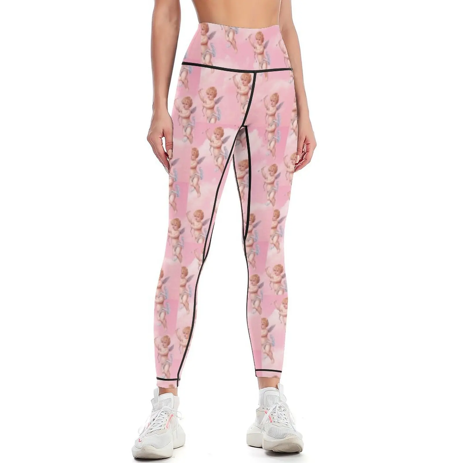 

Cherubs in the Sky Leggings Women's fitness joggers for sporty woman gym Womens Leggings