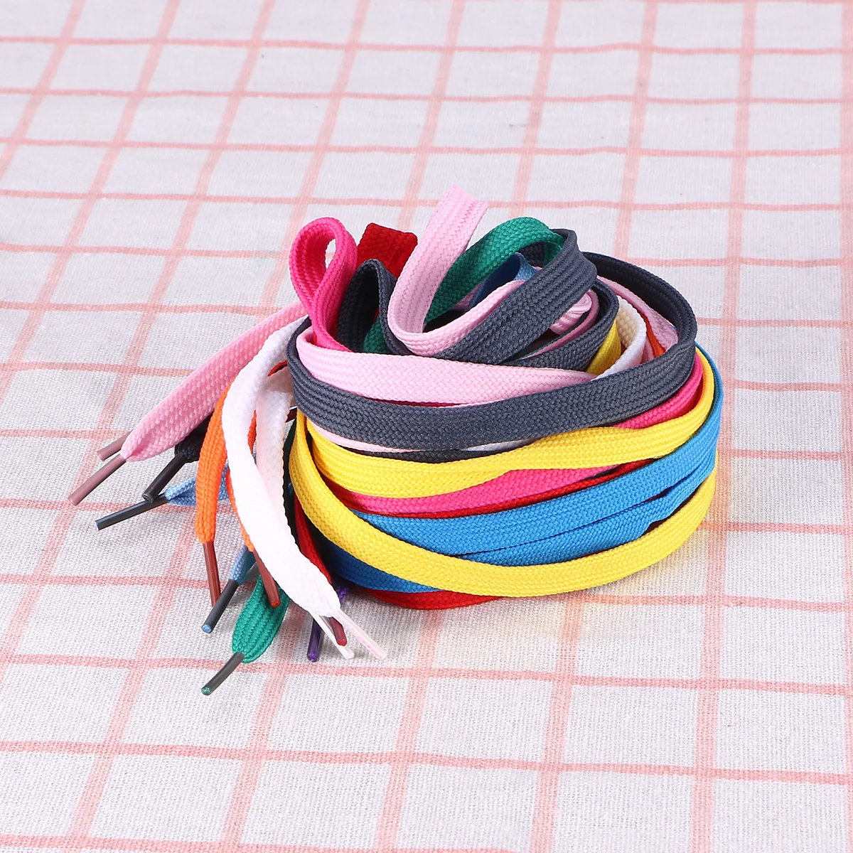 12 Pairs Sneaker Shoe Laces Sports Shoelaces Flat High Top Sneakers for Woman Basketball Child Boys'