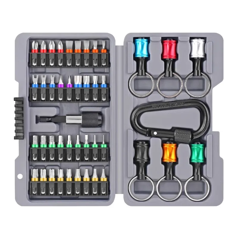 Hi-Spec 43PC Hand Tool Sets Car Repair Tool Kit Mechanical Tools Box 1/4-inch Socket Wrench Set Socket Ratchet Screwdriver Bits