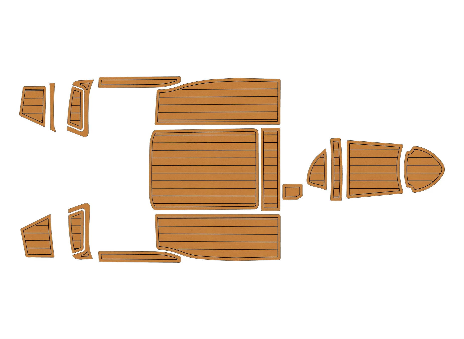 

Противоскользящая самоклеящаяся накладка из тикового дерева из ЭВА, 6 мм, накладка для лодки Flipper 630 DC 1999-2009 годов, кабина яхты, прочный морской пол