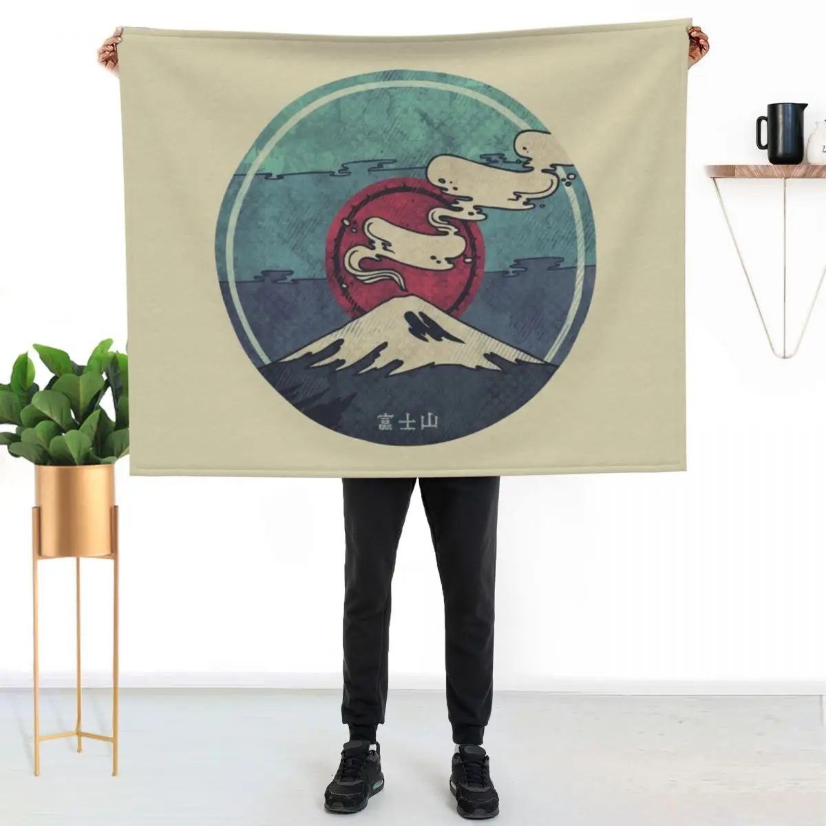 

Fuji Throw Blanket Warm Throw Blanket Gift for Anniversary