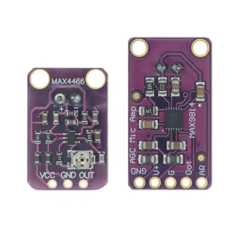 MAX9814 Microphone AGC Amplifier Board Sound sensor Module Auto Gain Control Attack for Arduino MAX4466 PCB Board Diy Kit