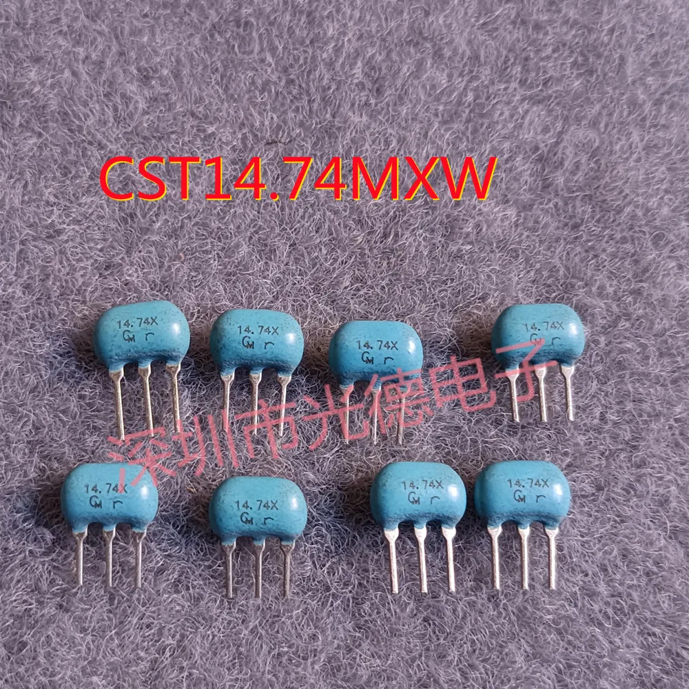 50pcs/Murata in-line ceramic crystal oscillator CST14.74MTW 14.74M