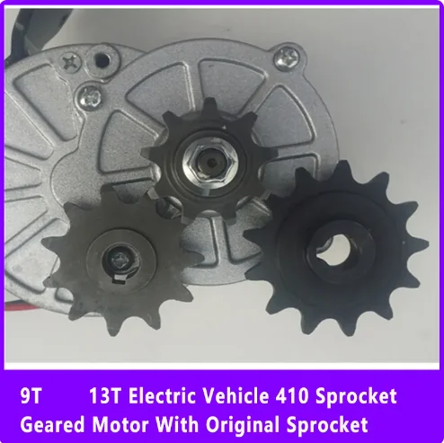 Motoreduktor zębatki 9T 13T pojazd elektryczny 410 z oryginalnym zębatką MY1016Z MY1018