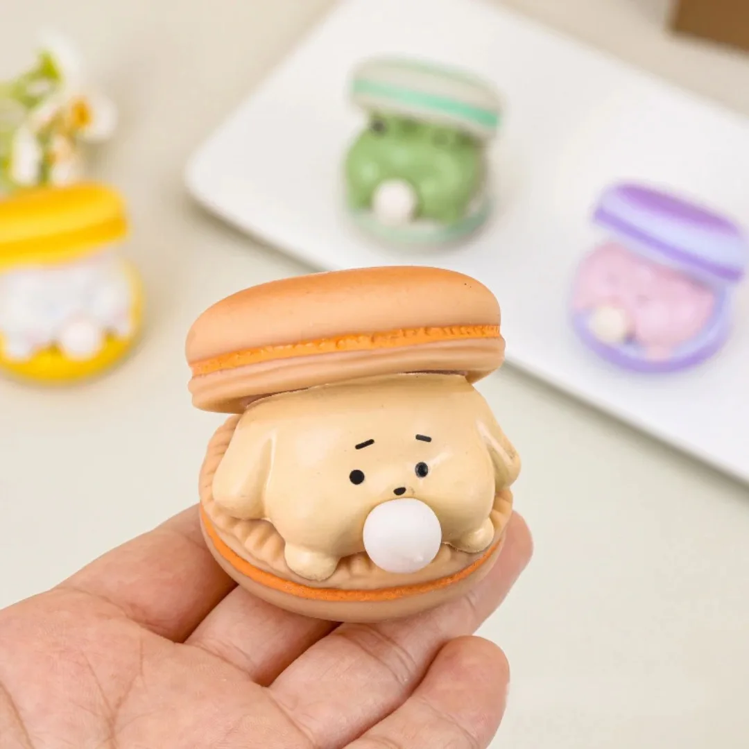 สร้างสรรค์สัตว์น่ารัก Spit Bubble Burger ความเครียดบรรเทา Pinch ของเล่นเด็ก Anti-stress บรรเทา Squishy ของเล่นตลก Vent บีบของเล่น