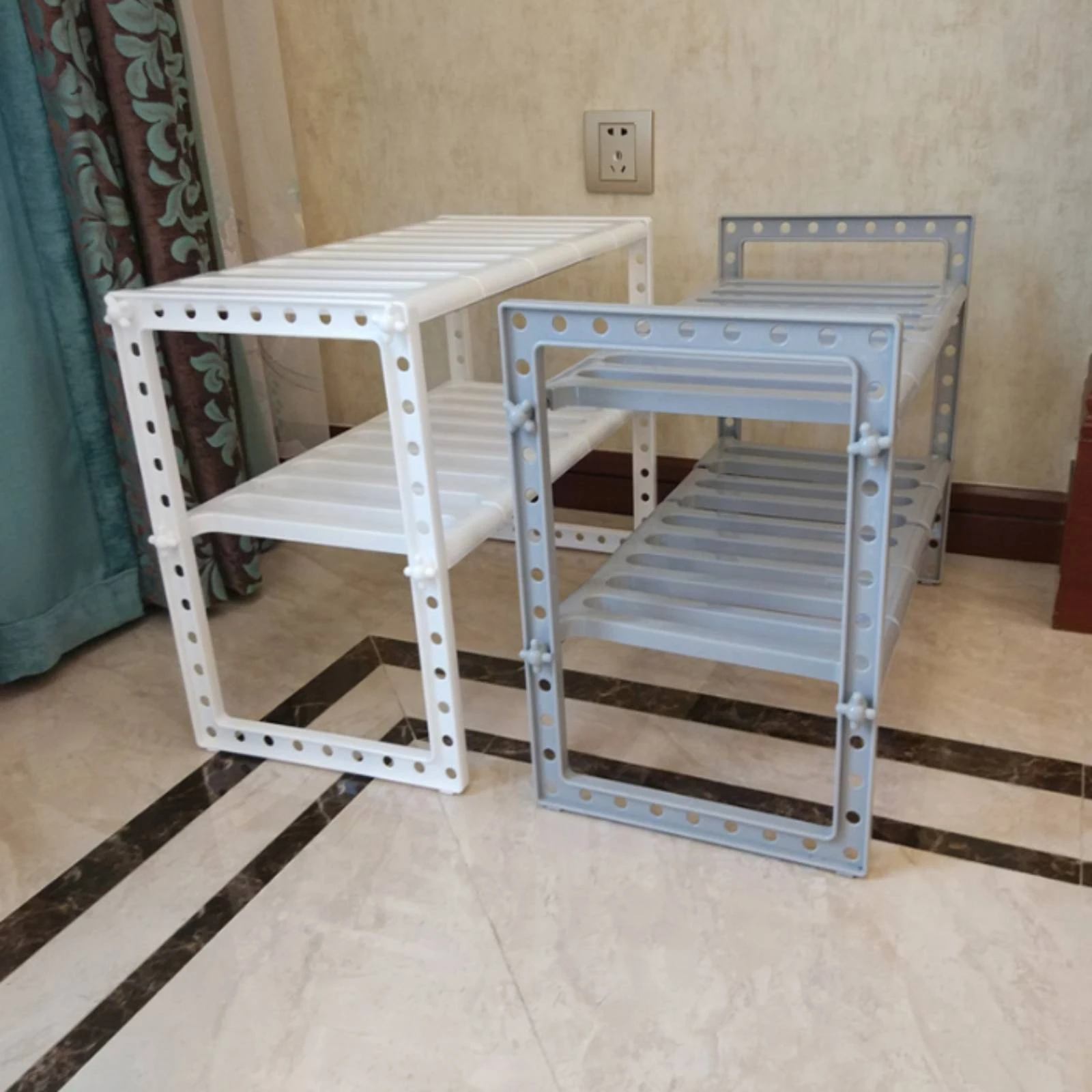 kitchen-shelf-organizer-adjustable-width-cabinet-rack-countertop-rack-stainless-steel-cabinet-organizer-shelf-retractable