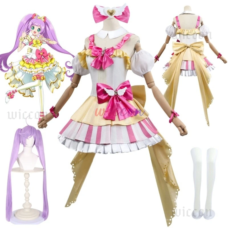 

Манака Лаала Косплей Аниме Припара Костюм Лала Парик Девушка Платье Принцессы Костюм Хэллоуин Вечеринка Ролевая Игра Наряд для Женщин