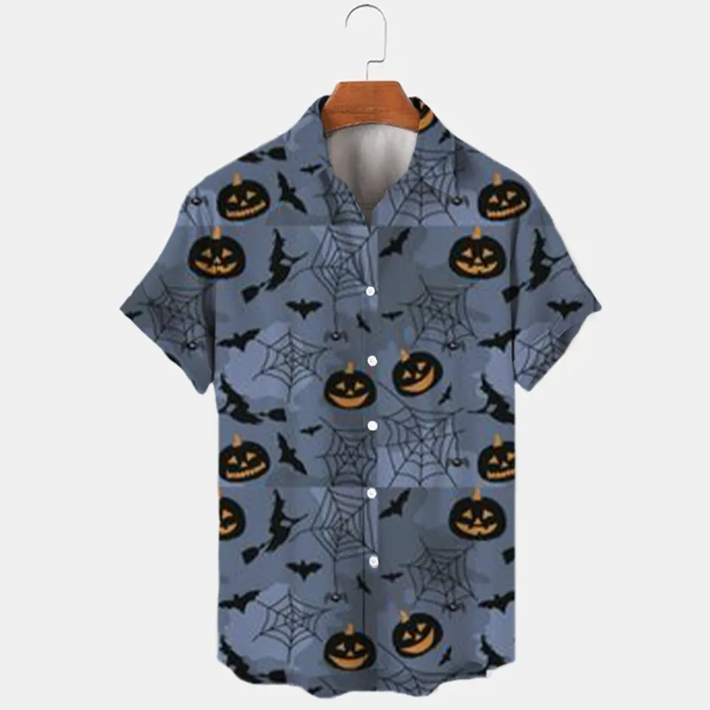 Miniso Disney Halloween Mickey Minnie uomo Anime stampa manica corta Street Shirt donna Party Wear ragazzi ragazze Street top