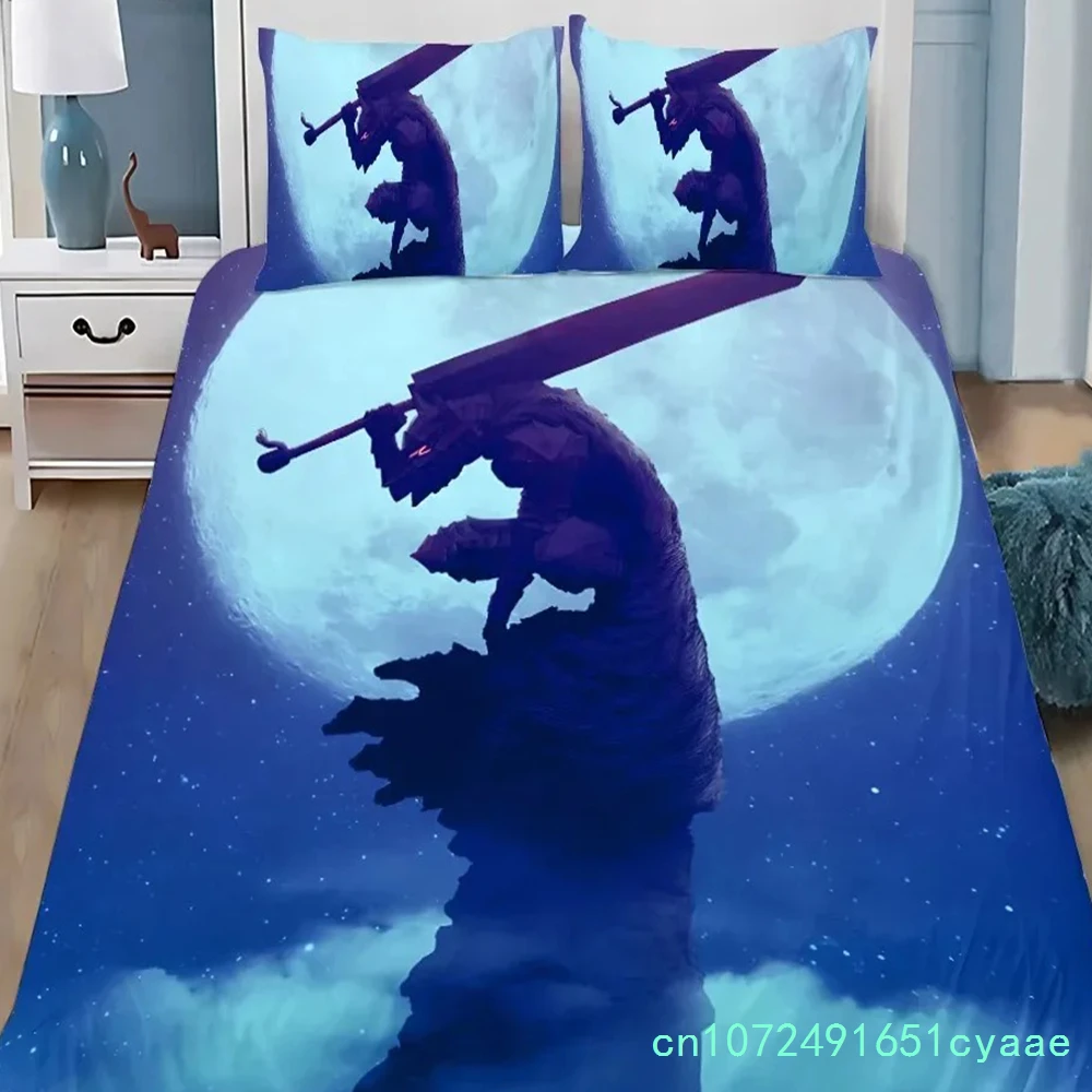 Duvet Cover Berserk 3D Exquisite Anime Guts Digital Printing Bedding Set Comforter Bed Youth Home Decor Kids Boys Gift