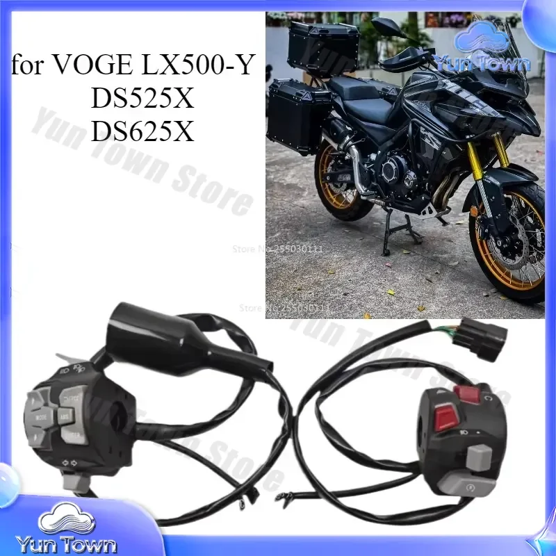 for VOGE LX500-Y DS525X DS625X Left Right Handlebar Switch Buttons Motorcycle Turn Signal Control Switches for Scooter ATV