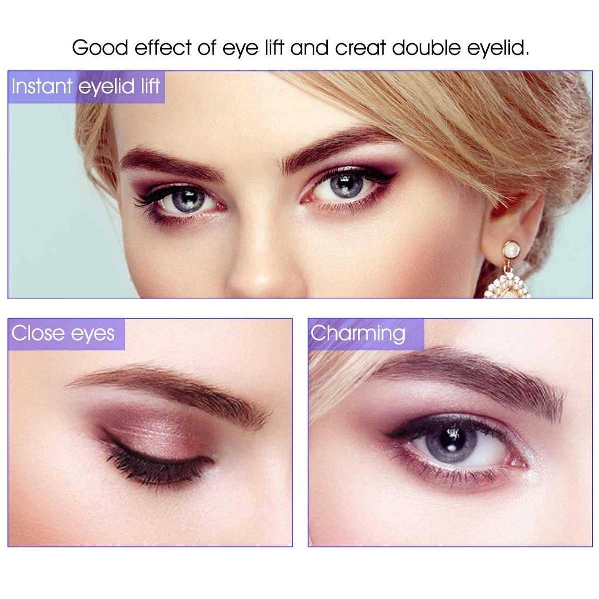 2112 Stück doppeltes Augenlidband, ultraunsichtbar, dünn, atmungsaktiv, Faseraufkleber für natürliche, langlebige Augenlift-Make-up-Verstärker