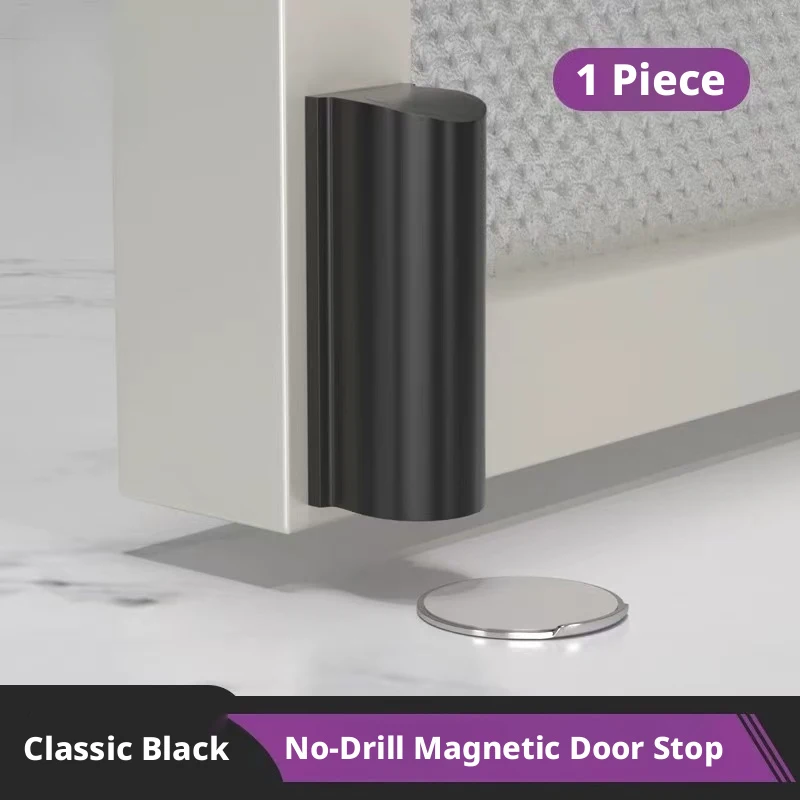 

Hidden Magnetic Door Stopper Wall Protector, Soft Bumper Anti-Collision Door Holder Home Decoration Furniture Hardware