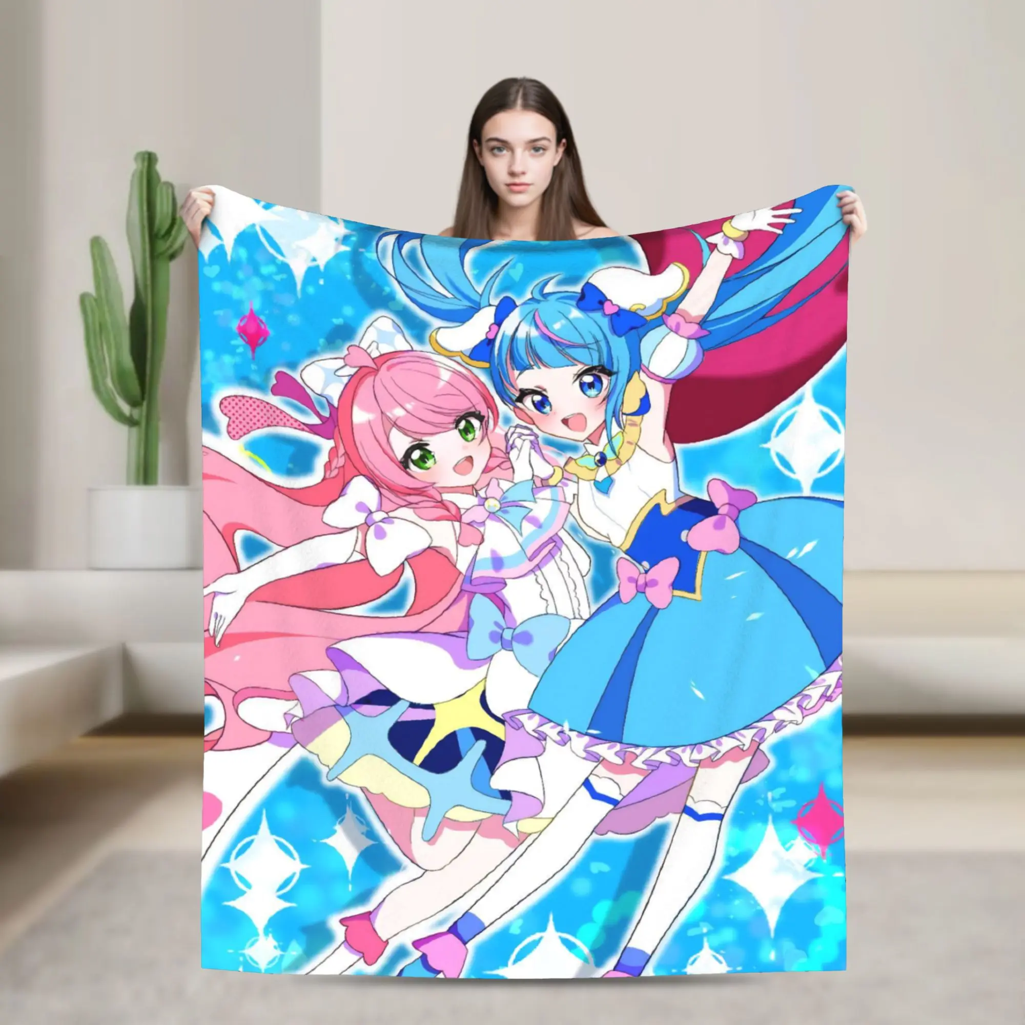 Soaring Sky Pretty Cure Blanket Multi-size Soft and Lightweight  Throw Blankets for Sofa Couch and Bed